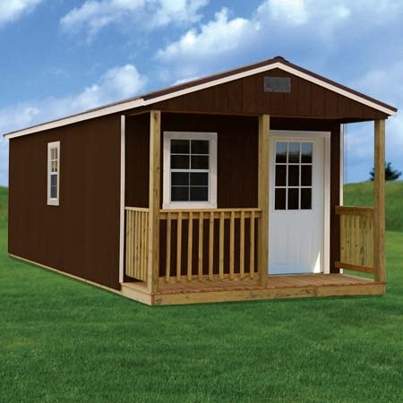 Derksen painted cabin shed — portable cabin for sale in Louisiana