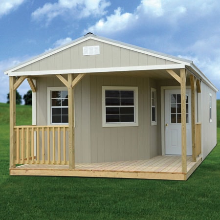 Derksen painted deluxe cabin — portable cabin shed for sale