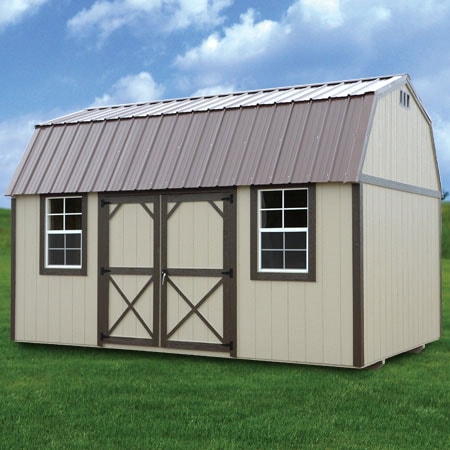 Derksen painted side lofted barn — portable barn for sale in Lafayette, LA