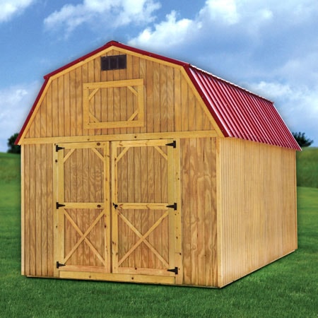 Derksen treated lofted barn — rent-to-own portable building